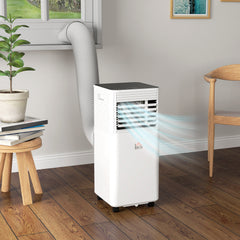 10000 BTU Mobile Air Conditioner for Cooling and Dehumidifying, Remote Control, 24H Timer, LED Display, Black