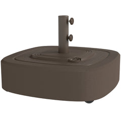 Patio Umbrella Base Outdoor Umbrella Stand with Wheels for 1.5"/1.9" Umbrella Poles