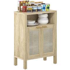Sideboard Buffet Cabinet with Storage, Modern Accent Cabinet with Adjustable Shelf, Coffee Bar Cabinet, Natural