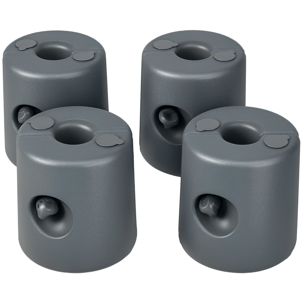 HDPE Tent Weights Set of 4, Canopy Weights, Fill with Water or Sand, 104LBS