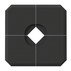 4-Piece Heavy Duty Cantilever Offset Umbrella Stand Base Weight, 264 lb. Capacity, Easy to Fill with Water or Sand
