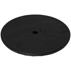 20" Umbrella Table Tray, Easy to Install Table-Top, Round Portable for Swimming Pool, Beach, Patio, Deck, Garden, Black