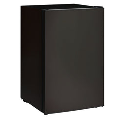 4.5 Cu.Ft Mini Fridge, Single Door Refrigerator with Freezer, Wheels, Adjustable Thermostat, Reversible Door, Black