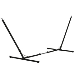 Universal Hammock Stand 10-13ft Adjustable Steel Stand Space-Saving and Portable Carrying for Indoor and Outdoor Use, Black