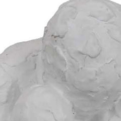 Arcadia Abstract Contemplative Man Figurine, White Resin Art 15 Inch