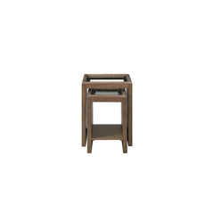 Millennium Tables with Glass Top Cocoa