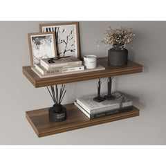 Hercules 31.5" Wide Floating Shelves Set Of 2, Shelves For Wall Decor For Bedroom, Bathroom Storage Shelves, Book Shelves For Living Room