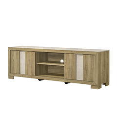 1pc Entertainment Console Rustic Charm Driftwood Wood Finish Open Shelf Living Room Furniture