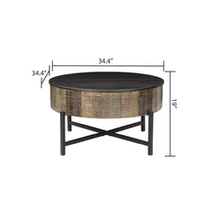 TREASURY Coffee Table Rustic Vintage