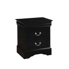 Nirvana Black Finish Philippe III Nightstand