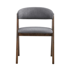 Fable Finish Side Chairs Set of 2, Upholstered Seat and Back Wooden Modern Dining Furniture