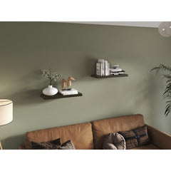 Hercules 31.5" Wide Floating Shelves Set Of 2, Shelves For Wall Decor For Bedroom, Bathroom Storage Shelves, Book Shelves For Living Room
