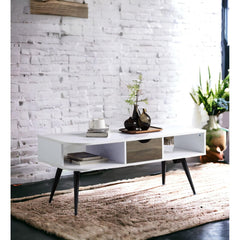 Dionysus White & Black Finish Coffee Table