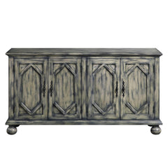 Millennium Rustic Gray Finish Console Cabinet
