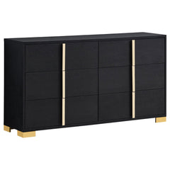 Eternity Black 6-drawer Dresser