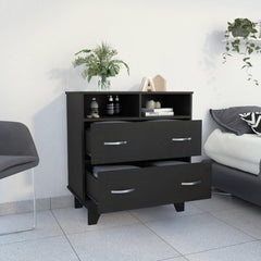 2-Drawer 2-Shelf Dresser Wenge