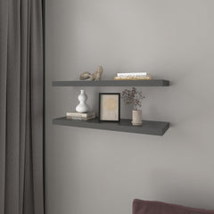 Floating Shelf Dallas, Living Room, Matt Gray
