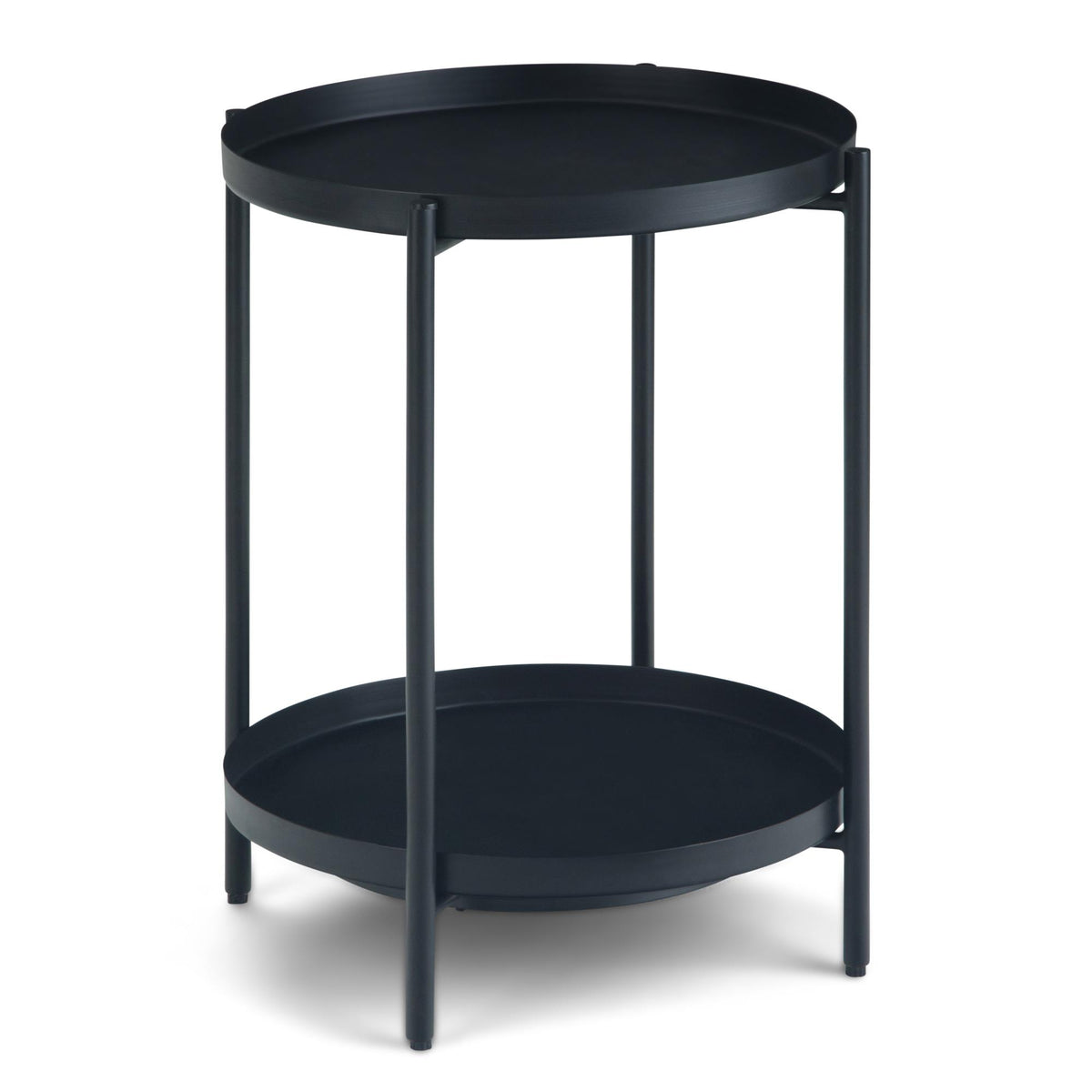 Orestes - Metal End Table - Black