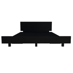 Lyra Twin Bed Base, Headboard -Black