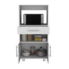 Perseus Pantry Cabinet with Microwave Stand, Multi-Functional with Drawer and 2-Door