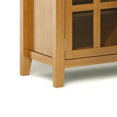 Demeter Solid Wood Sideboard Buffet in Honey Brown
