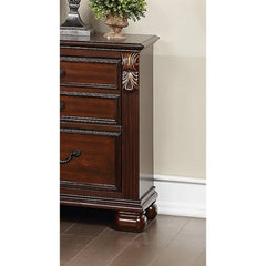 Bedroom Furniture Traditional Look Unique Wooden Nightstand Drawers Bed Side Table Cherry