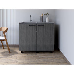 Millennium Sink Cabinet Burwood, Kitchen, Smokey Oak