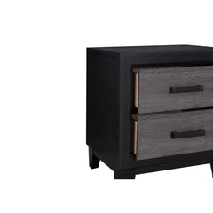OLYMPUS GREY AND BLACK NIGHTSTAND