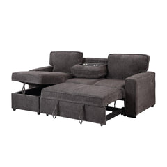 ASGARD DARK GREY PULL OUT SOFA BED