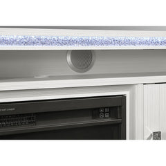 Priam White 72 Inch Fireplace