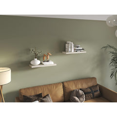 Hercules 31.5" Wide Floating Shelves Set Of 2, Shelves For Wall Decor For Bedroom, Bathroom Storage Shelves, Book Shelves For Living Room