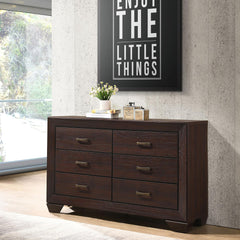 Aeneas Dark Cocoa 6-drawer Dresser
