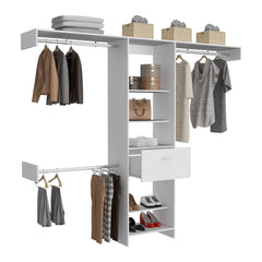 150 Closet System British, Bedroom, Black