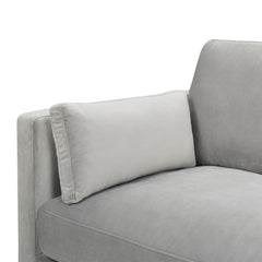 Revelation 84" Modern Farmhouse Sofa, Opal Grey Velvet