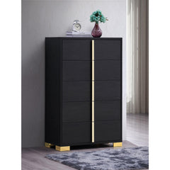 Eternity Black 5-drawer Chest