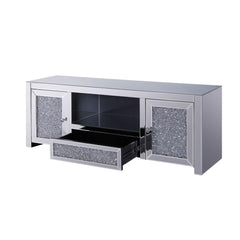 Infinity Mirrored & Faux Diamonds TV Stand (Assembled)