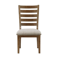 Valhalla Finish Traditional Style Side Chairs Set of 2pc Wooden Frame Ladder Back Design Dining Room Furniture