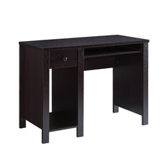 Celestia Computer Desk, Keyboard Drawer and Storage, 39 Inch, Black