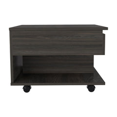 Utopia Lift Top Coffee Table, Casters, One Shelf -Espresso