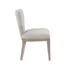 Myth Linen & Champagne Finish Side Chair (Set of 2)