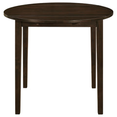 Showcase and Tan 3-piece Dining Set with Drop Leaf