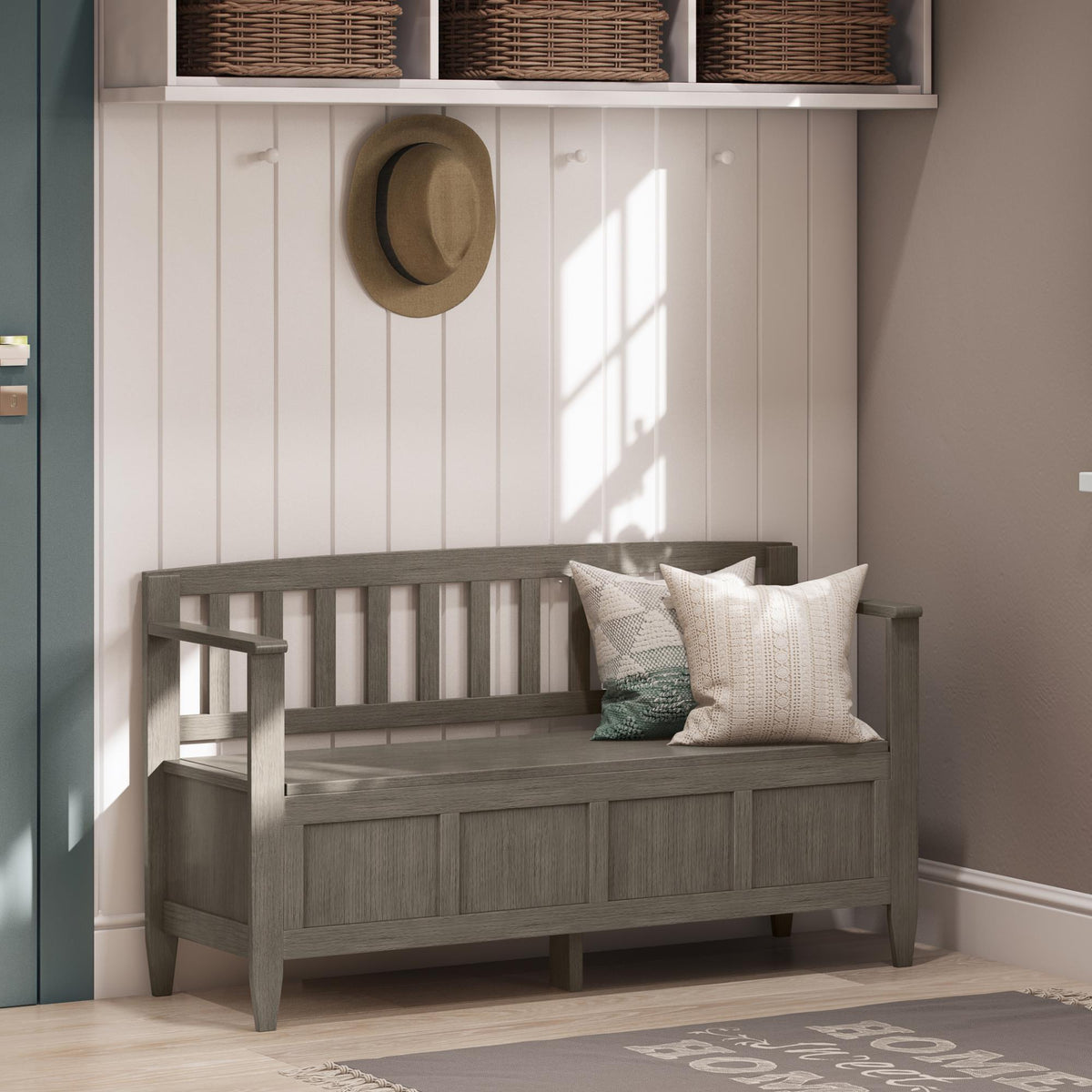 Apocalypse Entryway Storage Bench