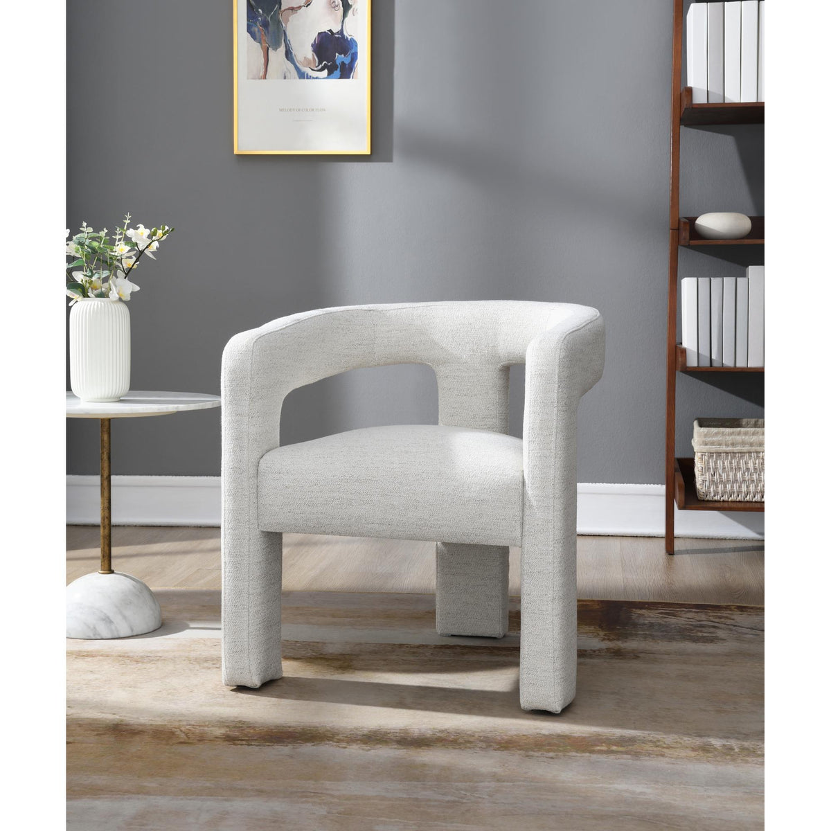 Avalon Beige Boucle Side Chair (Set of 2)