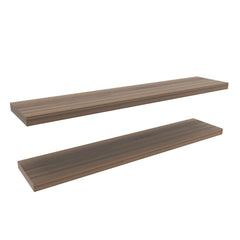 Demeter 1.5" H, 2 Shelves, Walnut - Living Room