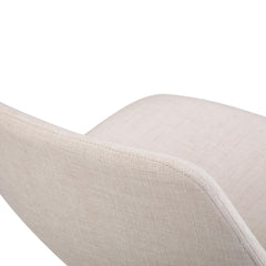 Aura 28 inch Seat Height Bentwood Counter/Bar Height Stool in Natural Linen Look Fabric (Set of 2)