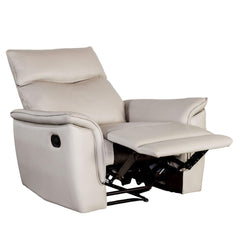 Transitional Style 1pc Recliner Chair Welt Trim Pillow Arms Taupe Finish Primary Living Room