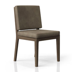 Andromache and Leather Soft Back Chair (Set of Two)