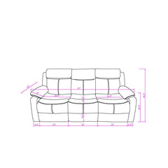 Museum White 3PC Reclining Sofa and Loveseat-with speaker and Recliner with LED Lights