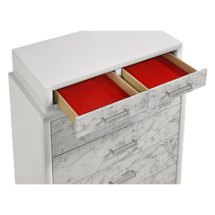 Hector Modern Style Chest Made with wood in White
