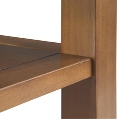 Eternity Solid Wood Narrow Side Table in Light Golden Brown